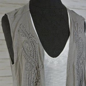 *** $8 SALE *** DESIGUAL ASHA LARGE Womens Sleeveless Tank Top Shirt 18SWTKG6